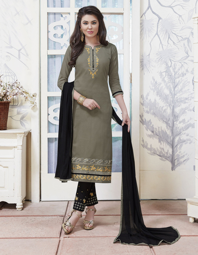 Grey Churidar Salwar Suits