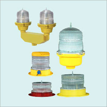 Yellow & Red Solar Aviation Obstuction Light