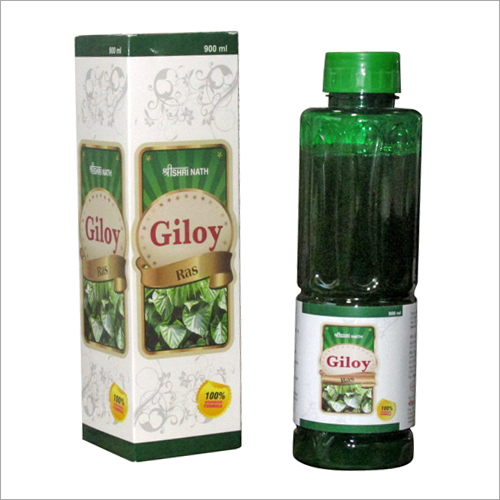 Giloy Ras - PET Bottle 20x6cm, Green | Immunity Boost, Herbal Remedy, Pure Giloy Extract