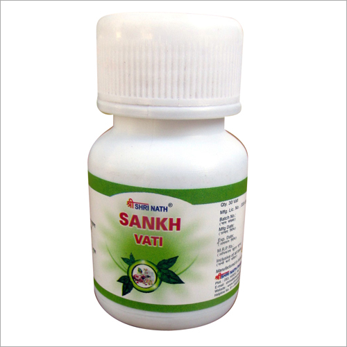 Sankh Vati - Plastic Bottle, 60 Small Round Tablets | Herbal Remedy, Ayurvedic Medicine, Digestive Health, Improved Metabolism