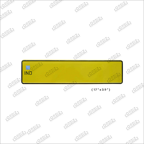 Ind Taxi Car Medium Number Plate