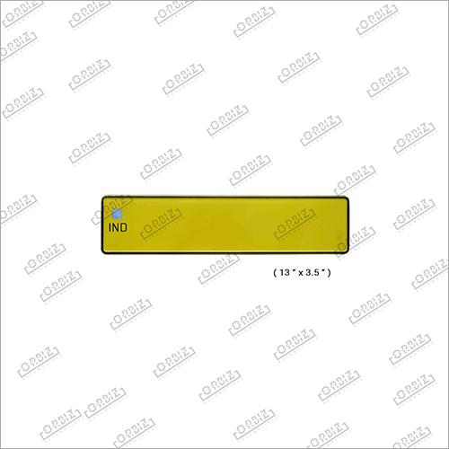 Ind Taxi Car Mini Number Plate