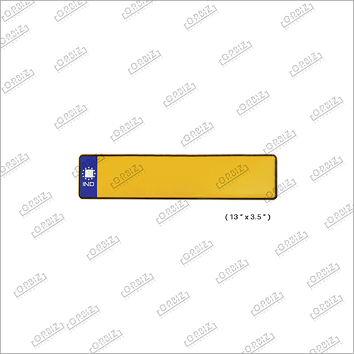 Ind Blue Taxi Car Mini Number Plate