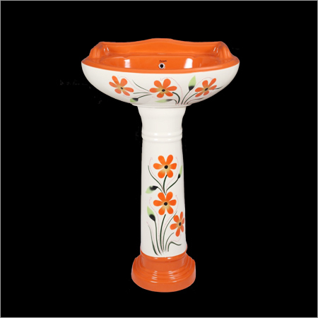 Printed Pedestal Wash Basin Printed Pedestal Wash Basin
