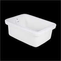 Lab Sink - Ceramic, 10-15 Kilograms | Designed For Bathroom Use, Features Elegant Aesthetic And Durable Build
