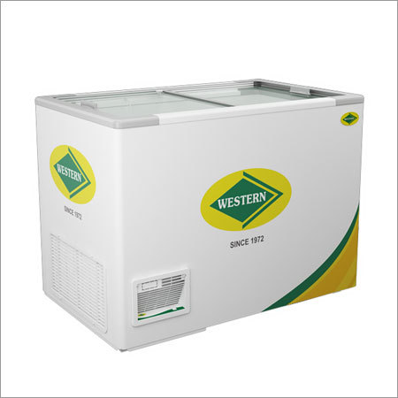 Western Glass Top Deep Freezer - Plastic, 1657x870x811 mm Size, White Color | 790L Gross Volume, Swing Door, Automatic Defrost, Electric Power, 1 Year Warranty