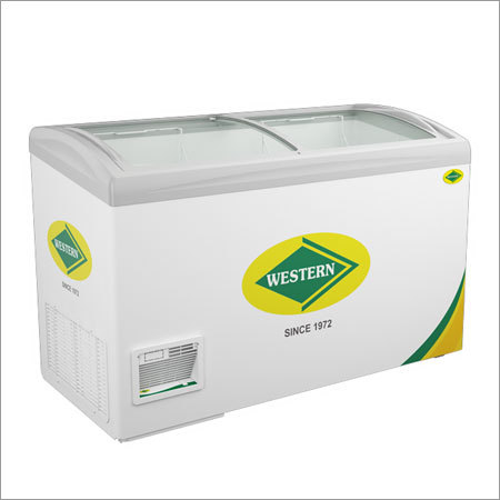 Western Curved Glass Top Deep Freezer Capacity: 300-1200P Liter