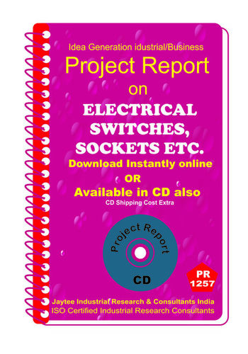 Electrical Switches, Sockets, etc manufacturing ebook