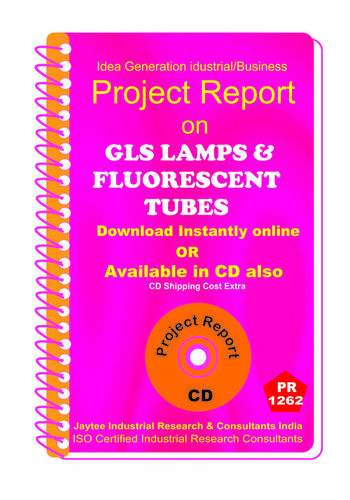 Gls Lamps and Fluorescent Tubes manufacturing ebook