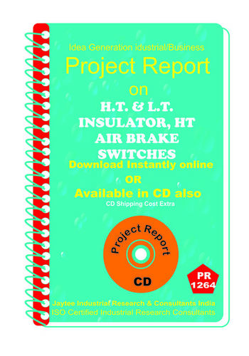 H.T and L.T Insulator HT Air Brake Switches manufacturing ebook