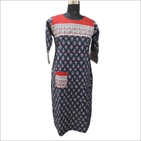 Ladies Cotton Pocket Kurti