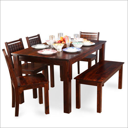 Chocolate Style Dining - Solid Wood & Iron, Square Shape for Two, Modern Design with Leather Top and Polyester Finish