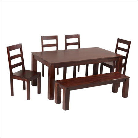 Indian Classic Pure Wood Dining No Assembly Required