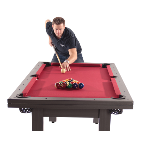 Solid Wooden Pool Table - Leather Finish 113x146mm Dimensions 150-170mm Width 10-50kg Weight Premium Build Quality