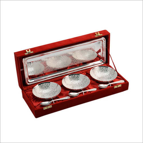 Silver Plated Three Bowl Set