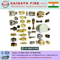Water Spray Nozzle - Brass Material, 1/4 Inch Npt Inlet, High Throughput, Various Spray Patterns , Lightweight & Non-corrosive Design For Fire Safety & Industrial Cleaning