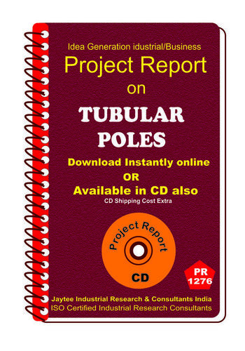 Tubular Poles manufacturing project Report ebook By DOCTRZ PRODUCTS