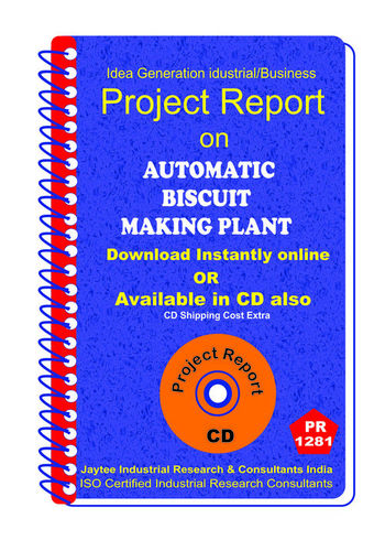 Automatic Biscuit Making Plant manufacturing eBook