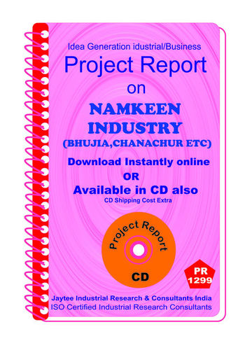Namkeen Industry (Bhujia Chanachur etc ) manufacturing eBook