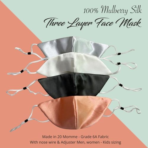 Mulberry Eye Silk Mask - Color: Multicolor