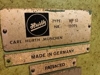 Hurth WF10 HEAVY PRODUCTION GEAR HOBBER FOR SALE