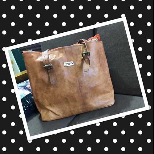 Ladies Leather Office Bags - Genuine Leather, 15x12x5 Inches, Brown | Zip & Buckle Closure, Multiple Compartments, Spacious Interior, Stylish Design
