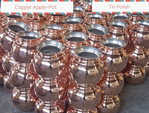 Copper Apple Pot-Tin Polish