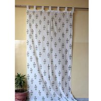 Block Print Cotton Curtain