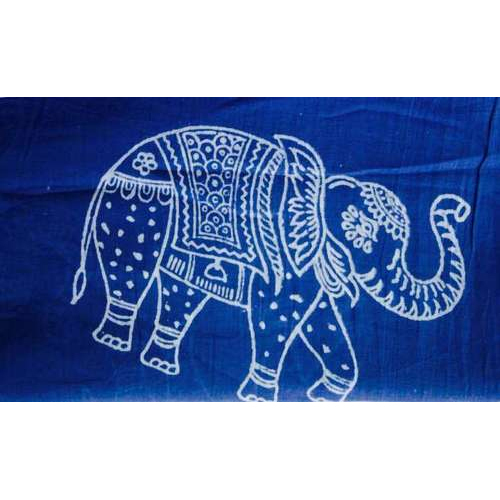 INDIGO Animal Print Hand Block Cotton Fabrics