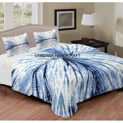 Tie Dye Print Cotton Bed Cover