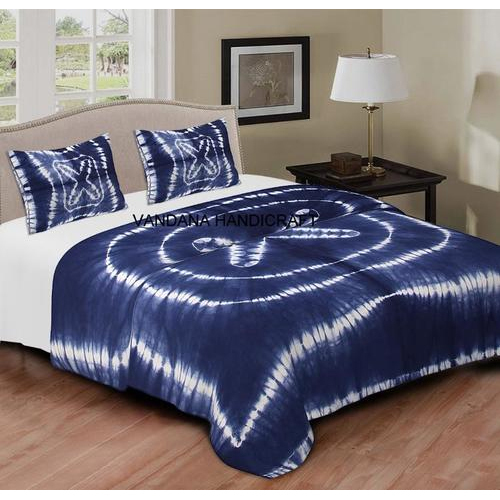 Tie Dye Print Cotton Bedsheet