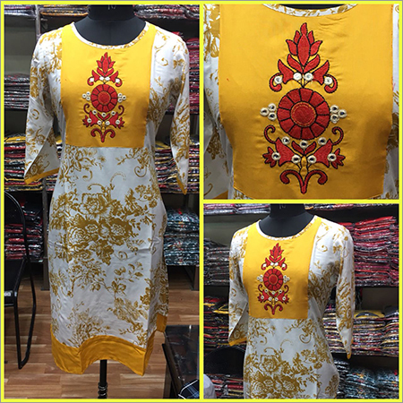 Embroidery Cotton Kurti