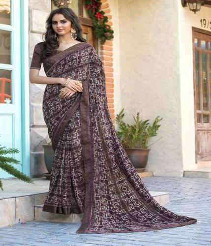 Georgette Printed Saree