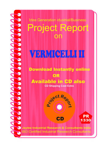 Molasses Indust. Project Reports