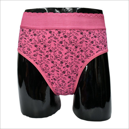 Ladies Pink Printed Panty