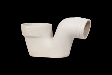 Ceramic P Trap - Round, 50-150 cm, 5-6 kg | Easy Clean, Anti-Scratch, Stains Free, Floor Mounted, Plain Pattern