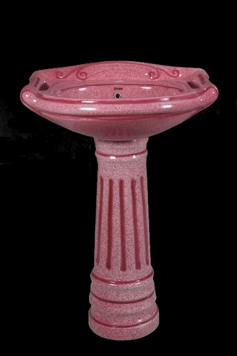 Highly Durability Ceramic Pedestal Wash Basin