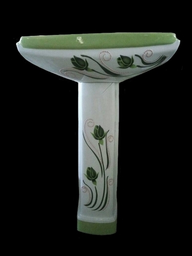 Highly Durability Printed Pedestal Wash Basin