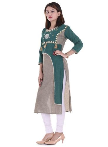 Cotton Embroidered Kurtis