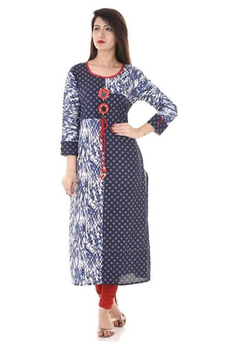 Designer Cotton Kurtis - Standard & Customized Sizes Vibrant Colors | Anti UV Anti Wrinkle Breathable Quick Dry Non-Toxic for Girls