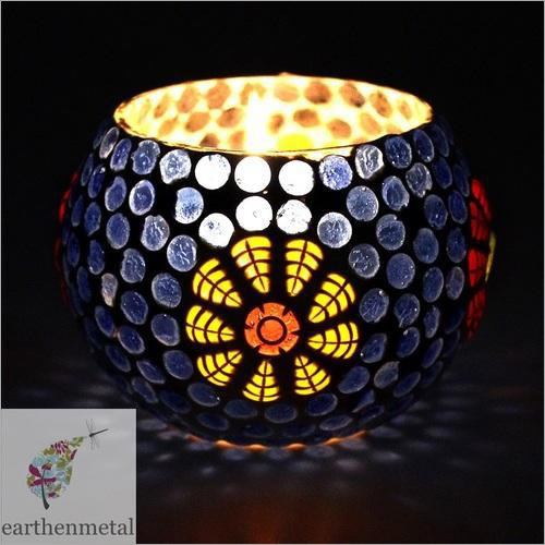 Glass Bowl Candle Holder
