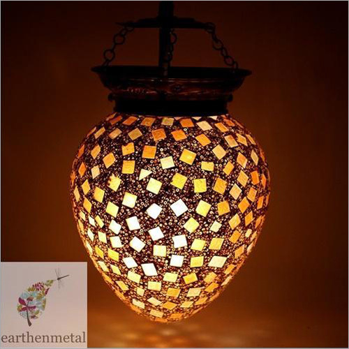 Mosaic Glass Hanging Light