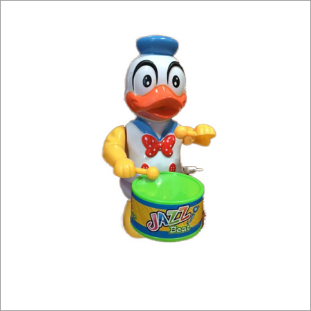 Wind Up Duck Drummer Toy