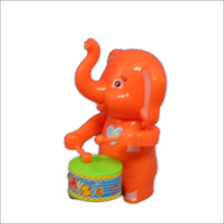 Wind Up Elephant Drummer Toy
