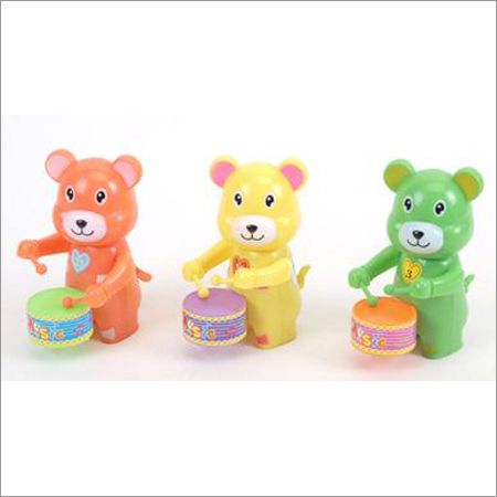 Wind Up Bear Drummer Toy