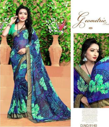 Blue Fancy Designer Saree