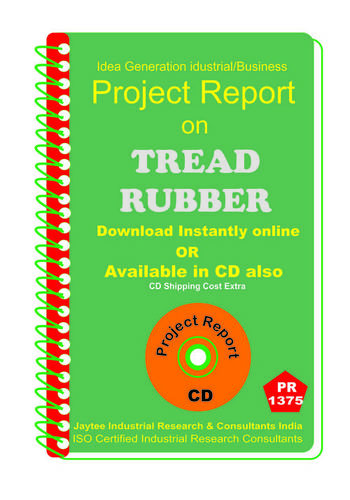 Thread Rubber manufacturing project Report eBook