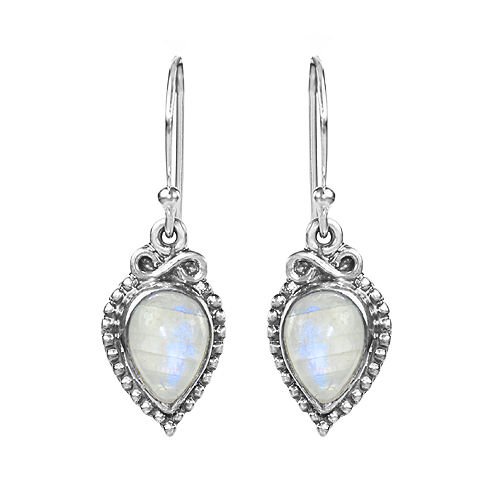 925 Sterling Silver Lovely Design Moonstone Earring