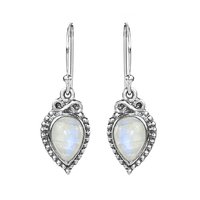 925 Sterling Silver Lovely Design Moonstone Earring
