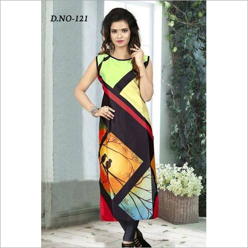 Printed Tapeta Silk Kurtis